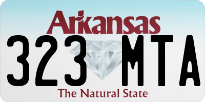 AR license plate 323MTA