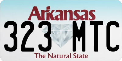 AR license plate 323MTC