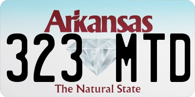 AR license plate 323MTD
