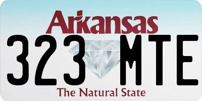 AR license plate 323MTE