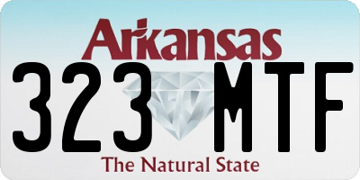 AR license plate 323MTF