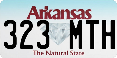 AR license plate 323MTH