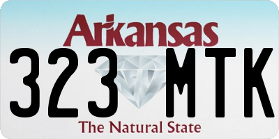 AR license plate 323MTK