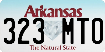 AR license plate 323MTO