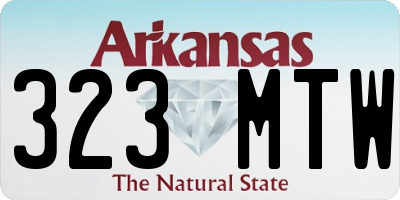 AR license plate 323MTW