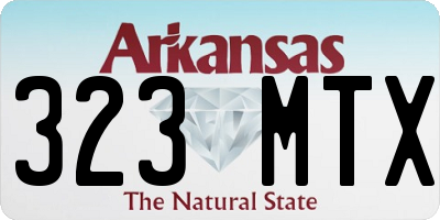 AR license plate 323MTX