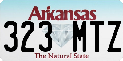 AR license plate 323MTZ