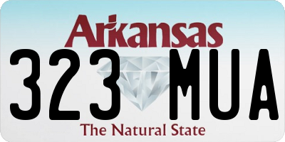 AR license plate 323MUA