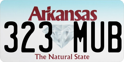 AR license plate 323MUB