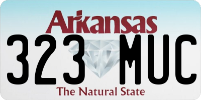 AR license plate 323MUC