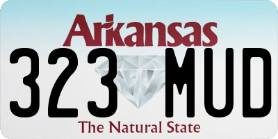 AR license plate 323MUD