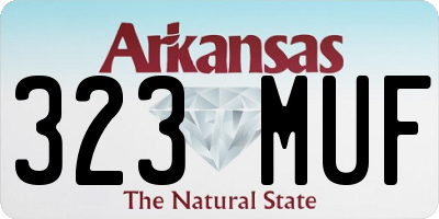 AR license plate 323MUF