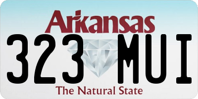 AR license plate 323MUI