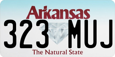 AR license plate 323MUJ