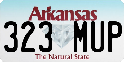 AR license plate 323MUP