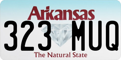 AR license plate 323MUQ