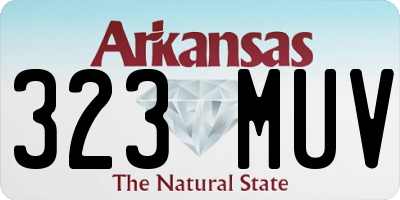 AR license plate 323MUV