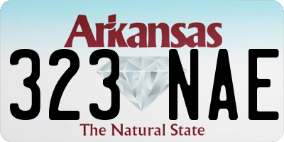 AR license plate 323NAE