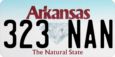 AR license plate 323NAN