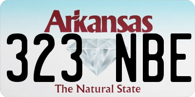 AR license plate 323NBE