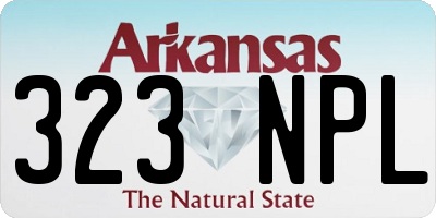 AR license plate 323NPL