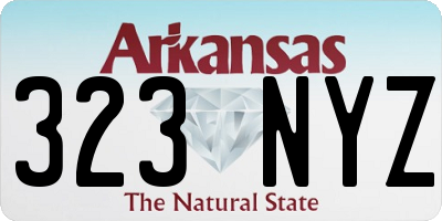 AR license plate 323NYZ