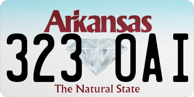 AR license plate 323OAI