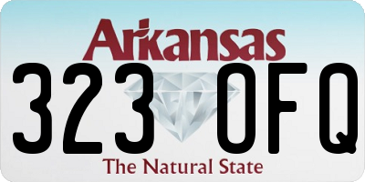 AR license plate 323OFQ