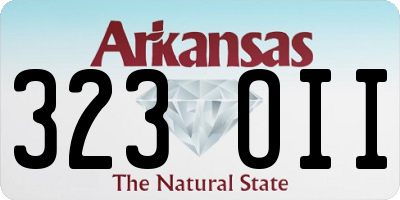 AR license plate 323OII