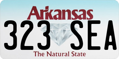 AR license plate 323SEA