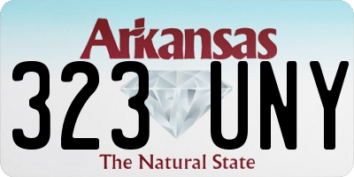 AR license plate 323UNY
