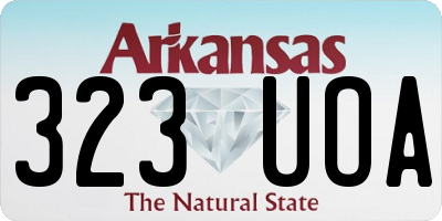 AR license plate 323UOA