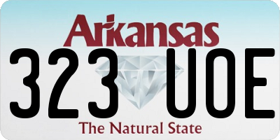 AR license plate 323UOE
