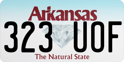 AR license plate 323UOF