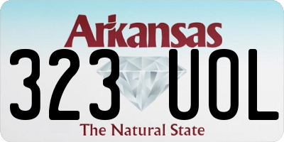 AR license plate 323UOL
