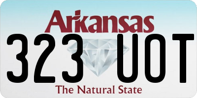 AR license plate 323UOT