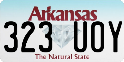 AR license plate 323UOY