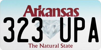 AR license plate 323UPA