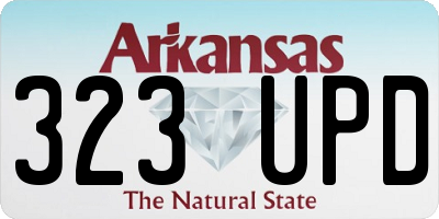 AR license plate 323UPD