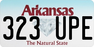 AR license plate 323UPE