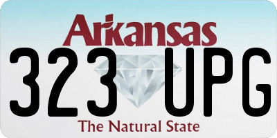 AR license plate 323UPG