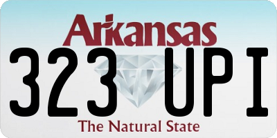 AR license plate 323UPI
