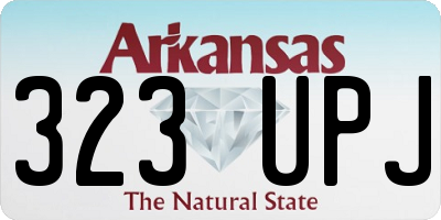 AR license plate 323UPJ