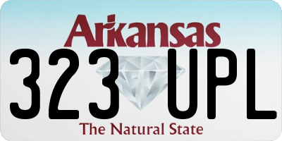 AR license plate 323UPL
