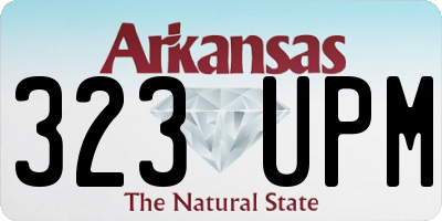 AR license plate 323UPM