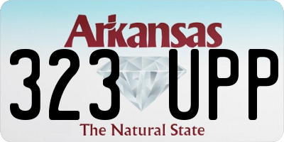 AR license plate 323UPP