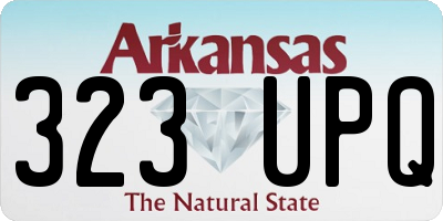 AR license plate 323UPQ