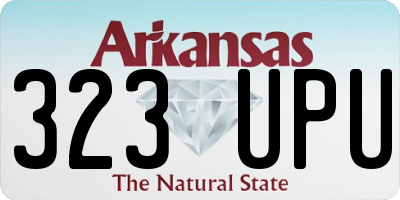 AR license plate 323UPU