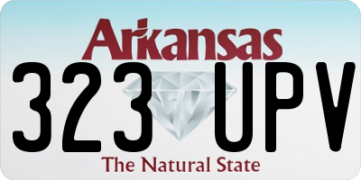 AR license plate 323UPV