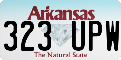 AR license plate 323UPW
